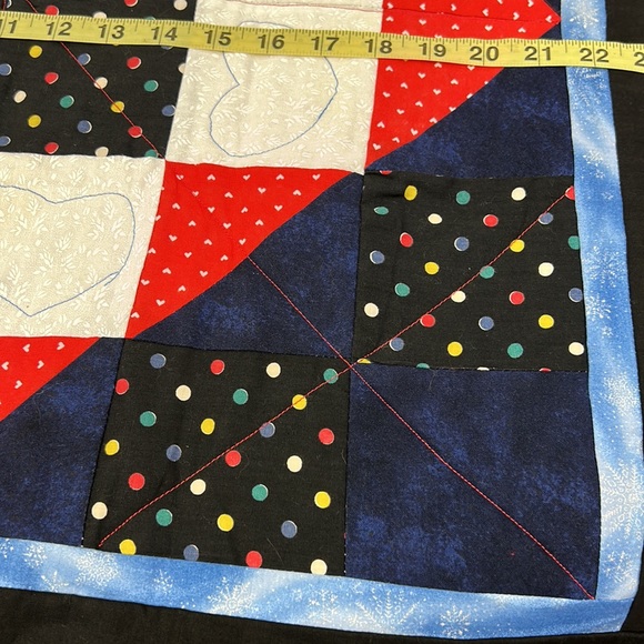 Handmade Appliqué Choo Choo Train Baby / Lap Quilt ~ 38” x 27” - Picture 10 of 12